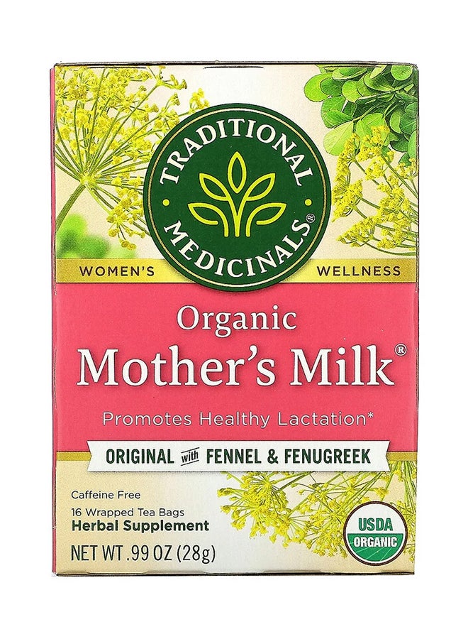 Traditional Medicinals Organic Mother's Milk Caffeine Free - 16 Herbal Tea Bags - Image 1
